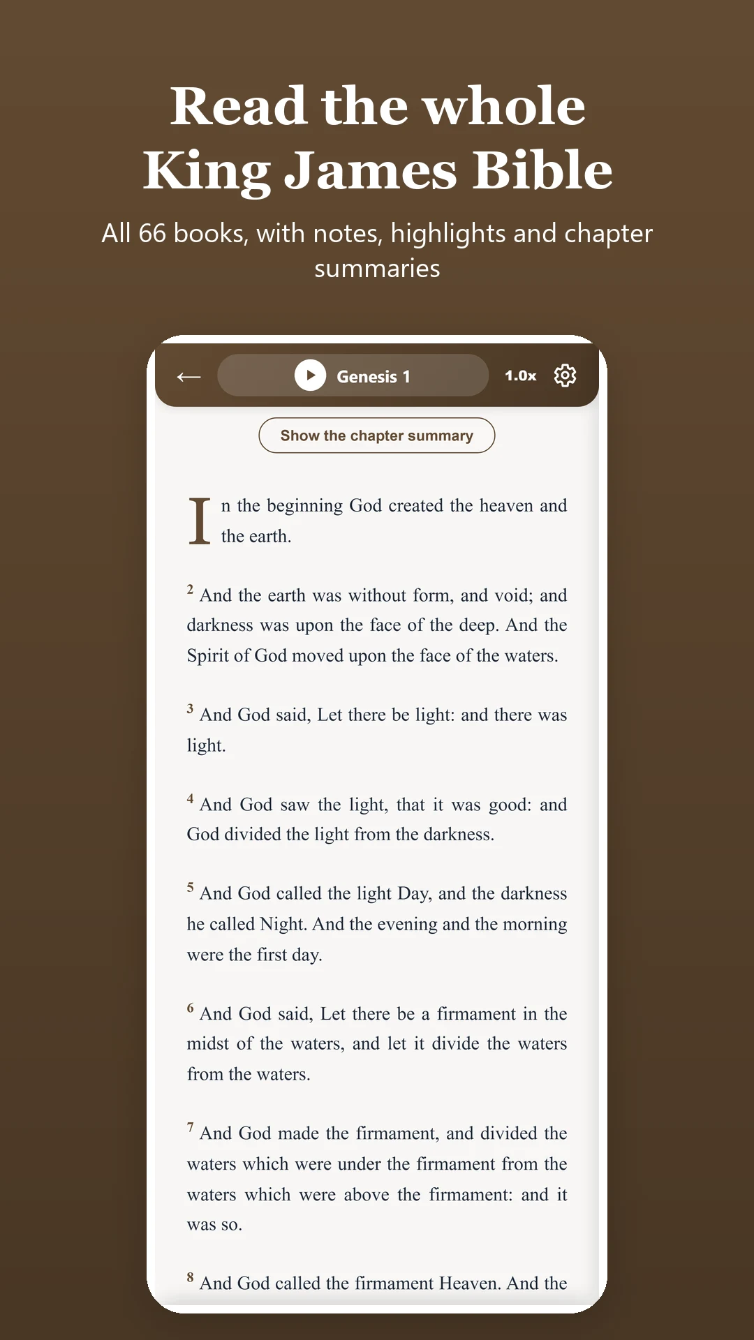 Hebrew Greek and English Bible screenshot